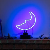 Blue Moon Desktop Leuchtreklame