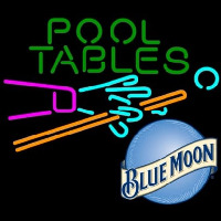 Blue Moon Pool Tables Billiards Beer Leuchtreklame