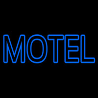 Blue Motel Double Stroke Leuchtreklame