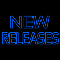 Blue New Releases Block Leuchtreklame