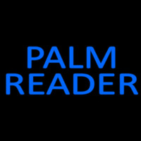 Blue Palm Reader Block Leuchtreklame