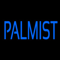 Blue Palmist Block Leuchtreklame