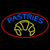 Blue Pastries Logo Leuchtreklame