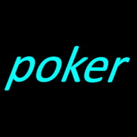 Blue Poker Leuchtreklame