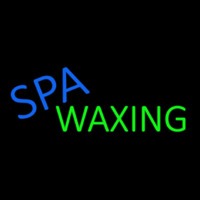 Blue Spa And Wa ing Leuchtreklame