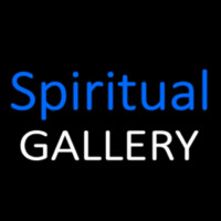 Blue Spritual Gallery Leuchtreklame