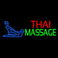 Blue Thai Massage Logo Leuchtreklame