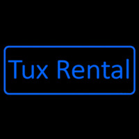 Blue Tu  Rental Leuchtreklame