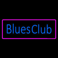 Blues Club Pink Border Leuchtreklame