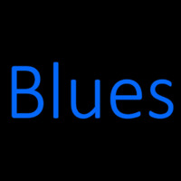 Blues Cursive Leuchtreklame