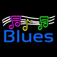 Blues With Musical Note 1 Leuchtreklame