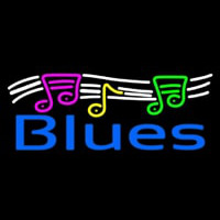 Blues With Musical Note 1 Leuchtreklame