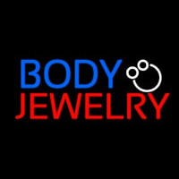 Body Jewelry Block Logo Leuchtreklame