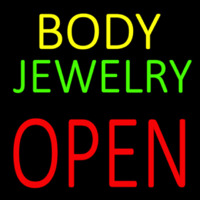 Body Jewelry Open Block Leuchtreklame