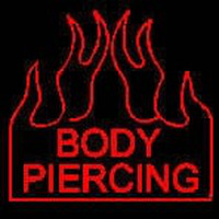 Body Piercing Leuchtreklame