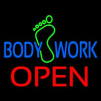 Body Work Open Leuchtreklame