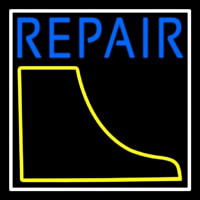 Boot Repair With White Border Leuchtreklame