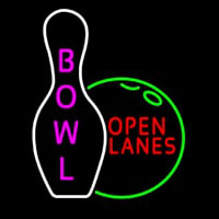 Bowl Open Lanes Leuchtreklame