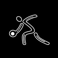 Bowling Player Icon Leuchtreklame