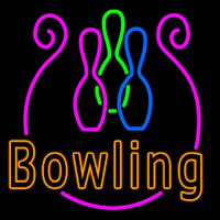 Bowling With Bowl Leuchtreklame