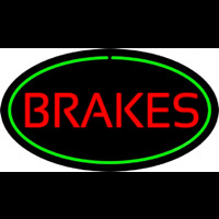 Brakes Green Oval Leuchtreklame