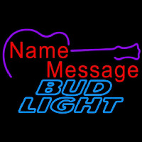 Bud Light Acoustic Guitar Beer Sign Leuchtreklame