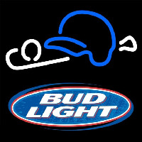 Bud Light Baseball Beer Sign Leuchtreklame