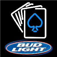 Bud Light Cards Beer Sign Leuchtreklame