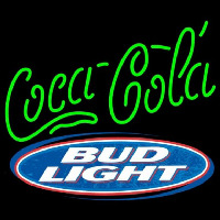 Bud Light Coca Cola Green Beer Sign Leuchtreklame