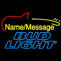 Bud Light Electric Guitar Beer Sign Leuchtreklame