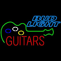 Bud Light Guitar Flashing Beer Sign Leuchtreklame