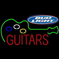 Bud Light Guitar Flashing Beer Sign Leuchtreklame