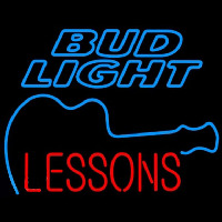 Bud Light Guitar Lessons Beer Sign Leuchtreklame