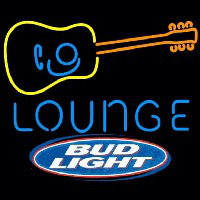 Bud Light Guitar Lounge Beer Sign Leuchtreklame