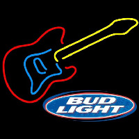Bud Light Logob Guitar Beer Sign Leuchtreklame