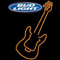 Bud Light Only Orange Guitar Beer Sign Leuchtreklame