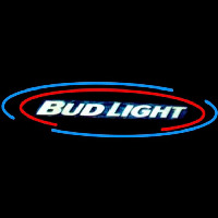 Bud Light Oval Large Beer Sign Leuchtreklame