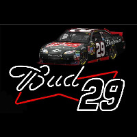 Bud with 29 Nascar Leuchtreklame