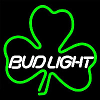 Budlight Green Clover Beer Sign Leuchtreklame