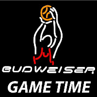 Budweiser Basketball Gametime Beer Sign Leuchtreklame