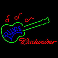 Budweiser Blues Guitar Beer Sign Leuchtreklame