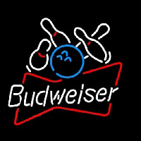 Budweiser Bowling Ball Leuchtreklame