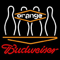 Budweiser Bowling Orange Leuchtreklame