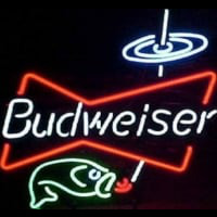 Budweiser Bowtie fish Beer Bar Leuchtreklame