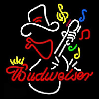 Budweiser Cowboy Guitar Leuchtreklame