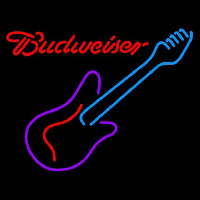 Budweiser Guitar Purple Red Beer Sign Leuchtreklame