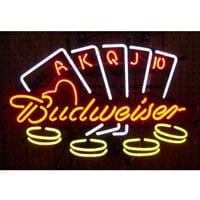 Budweiser Poker Leuchtreklame