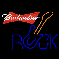 Budweiser Red Rock Guitar Beer Sign Leuchtreklame