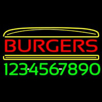 Burgers Inside Burger With Phone Number Leuchtreklame