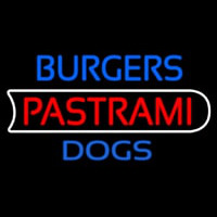 Burgers Pastrami Dogs Leuchtreklame
